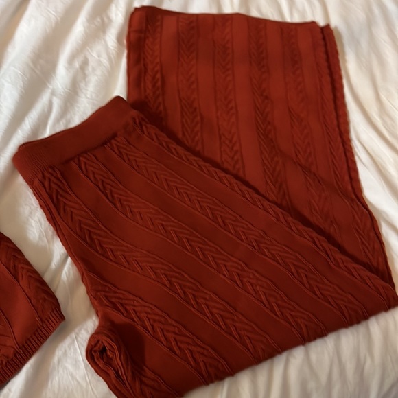 Anthropologie rust knit set - Picture 7 of 8